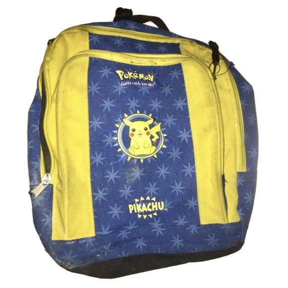 Pokémon Pikachu Vintage 2000 Nintendo Video Card Game Authentic Backpack Bag